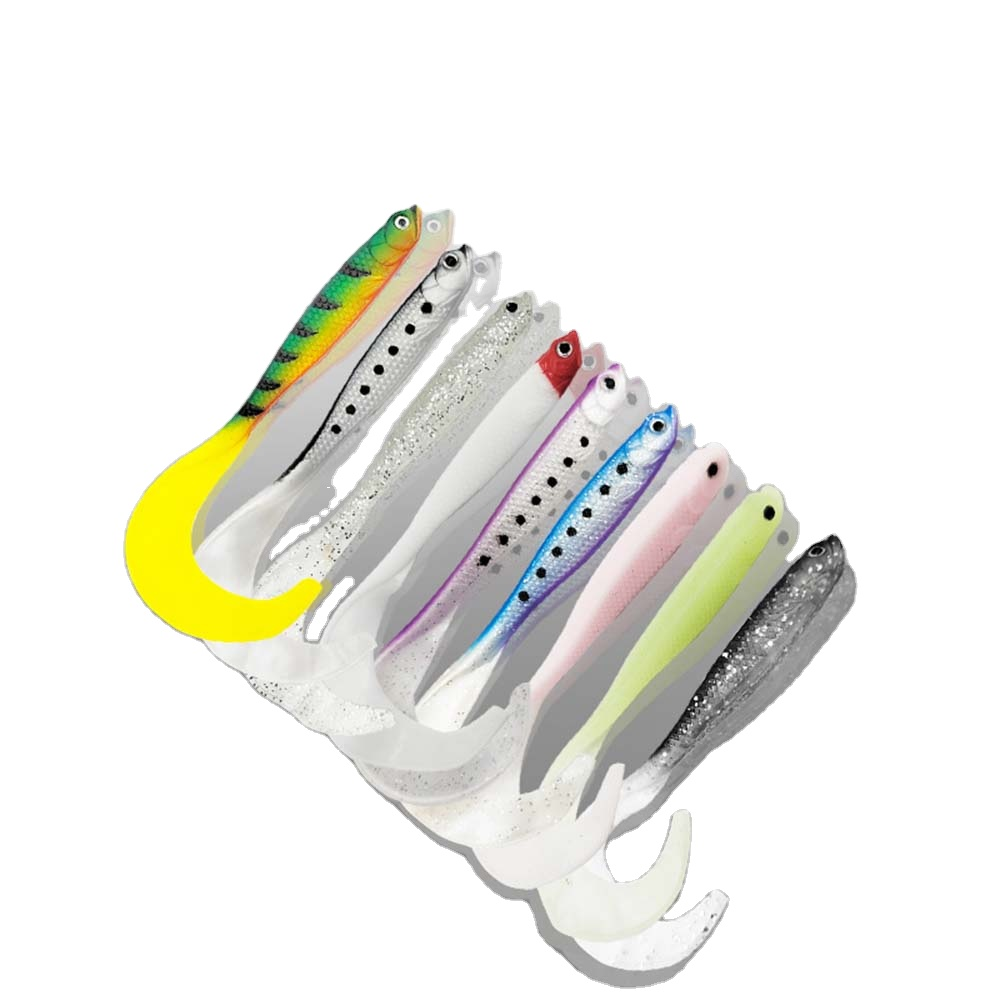 5cm6.5g Artificial Fishing Lure 3d Eyes Roll Tail Baits Soft Bait Realistic Scales Soft Fishing Lures · Original source photograph · specifications to confirm