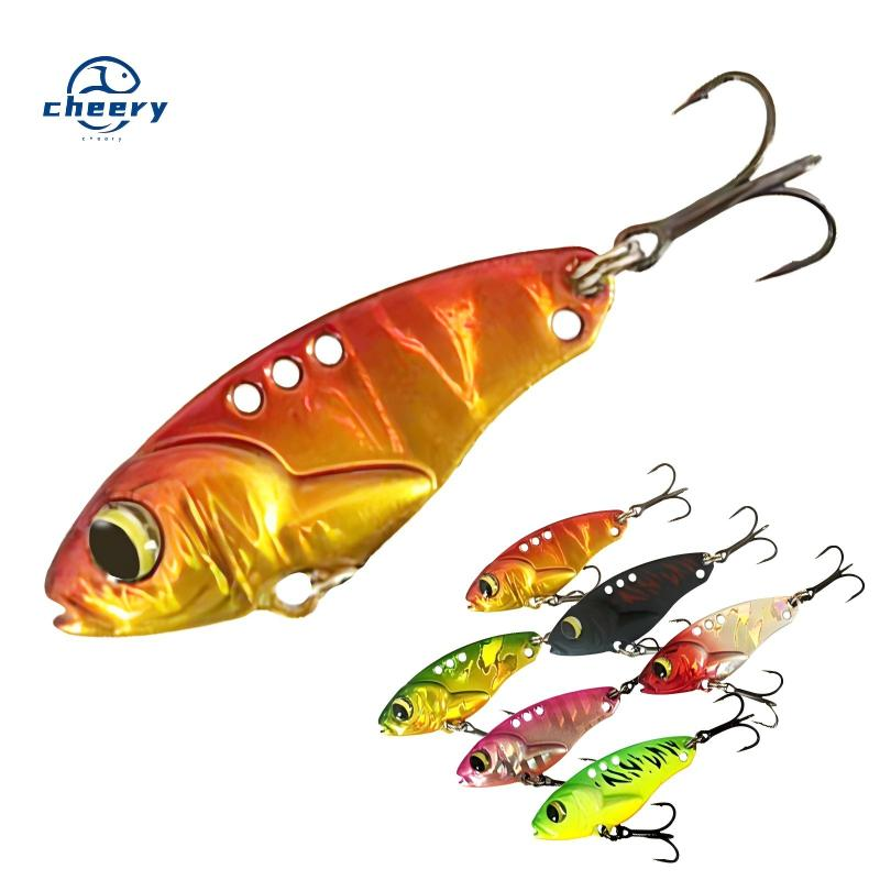 CHEERY 5g-10g Lead-Coated Copper Artificial Hard Bait Vibration Trembling Jack Vib Sequin Lure Hooks Fishing for Mandarin Fish · Original source photograph · specifications to confirm