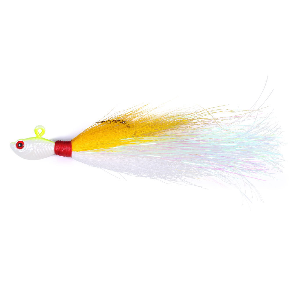 Fishing Gear Luya Deer Hair Lead Hook Live Bait 7g-85g Anti-Hanging Bottom Simulation Bait Stainless Steel · Original source photograph · specifications to confirm