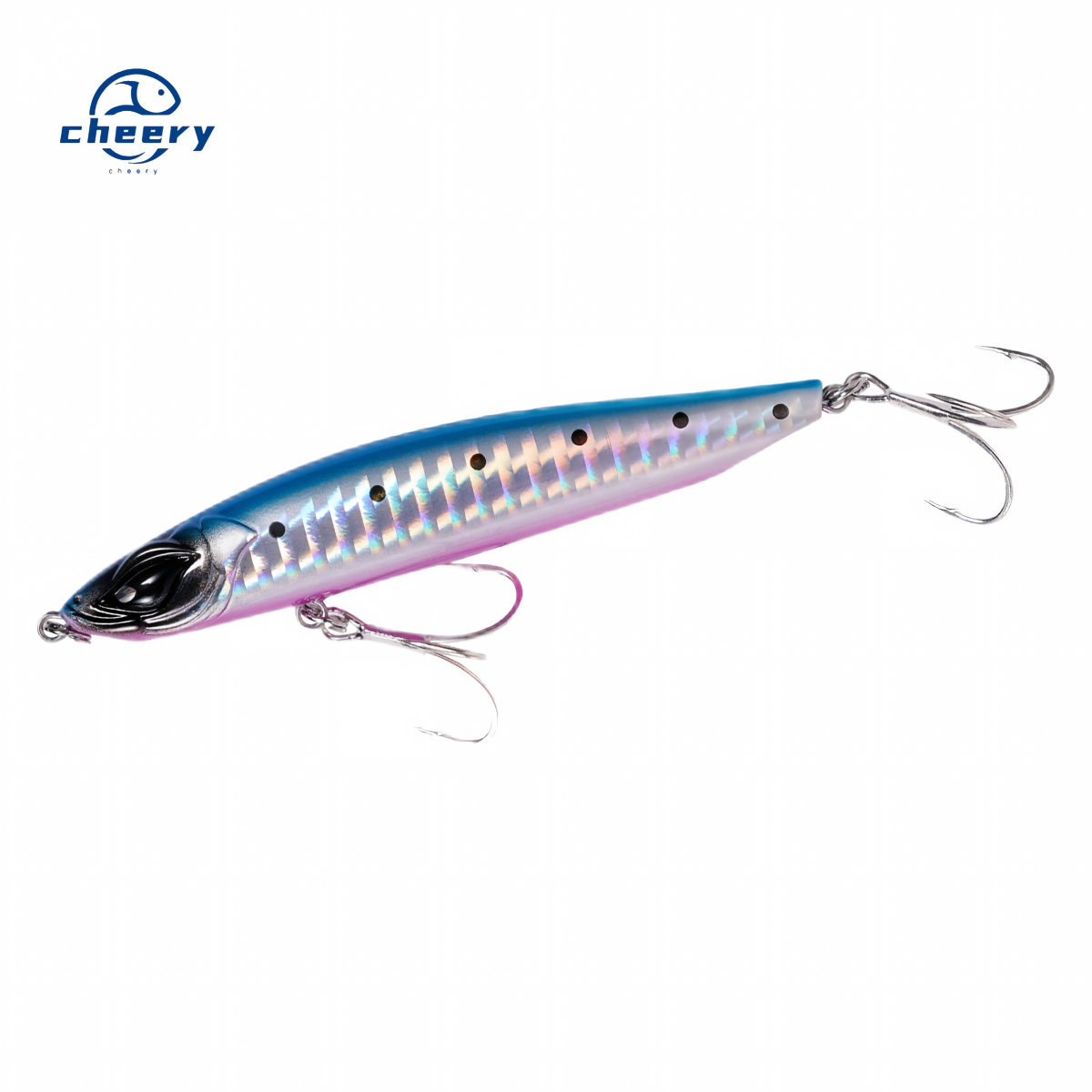 CHEERY Sinking Water Fishing Lures Treble Hooks Bass Catfish Pike Perch Plopper Pencil Fishing Lures · Original source photograph · specifications to confirm