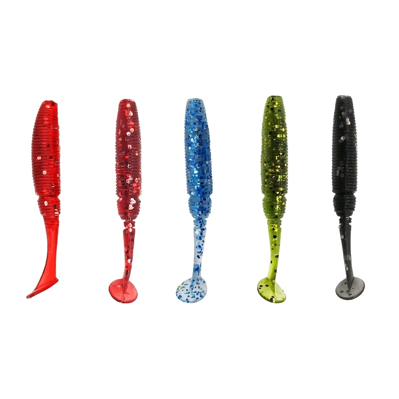 Explosive T-Tail Soft Bait 03g Long-Cast Bionic Artificial Freshwater Bass Perch Lure Without Hooks 14/12 Sticks Pack · Original source photograph · specifications to confirm