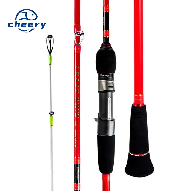 1.83m Slow Pitch Jigging Fishing Rod High Carbon Medium Hardness for Sea Bass Target Ocean Boat Fishing