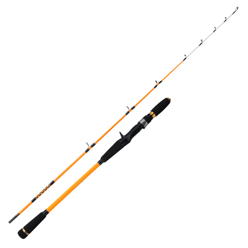 Half-boat Fishing Carbon Plate Slow Swing Rod Solid Rod Tip Soft Tail 1.55 Meters Sea Fishing Luya Rod 2 Sections 165g Weight · Original source photograph · specifications to confirm