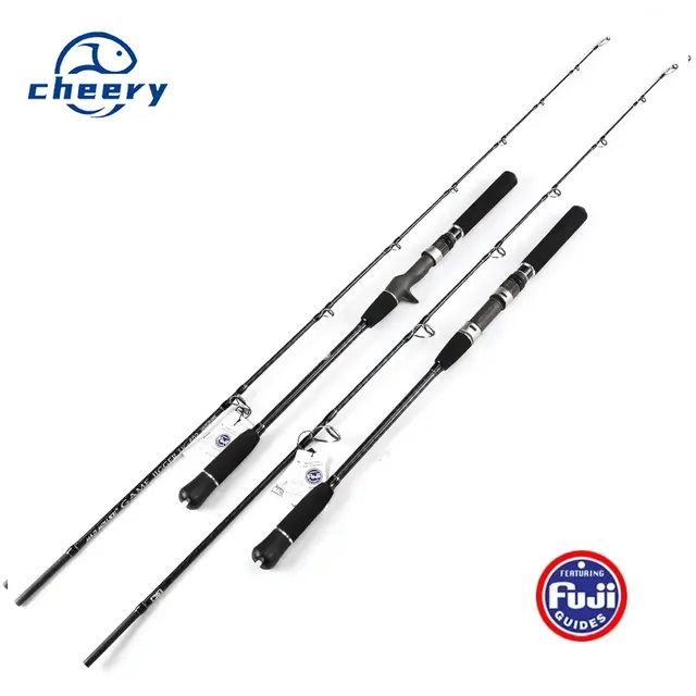 CHEERY Japan Saltwater Fuji 1.8m Slow Pitch Jigging Trolling Spinning Baitcasting Cross Carbon Fiber EVA Fishing Rod