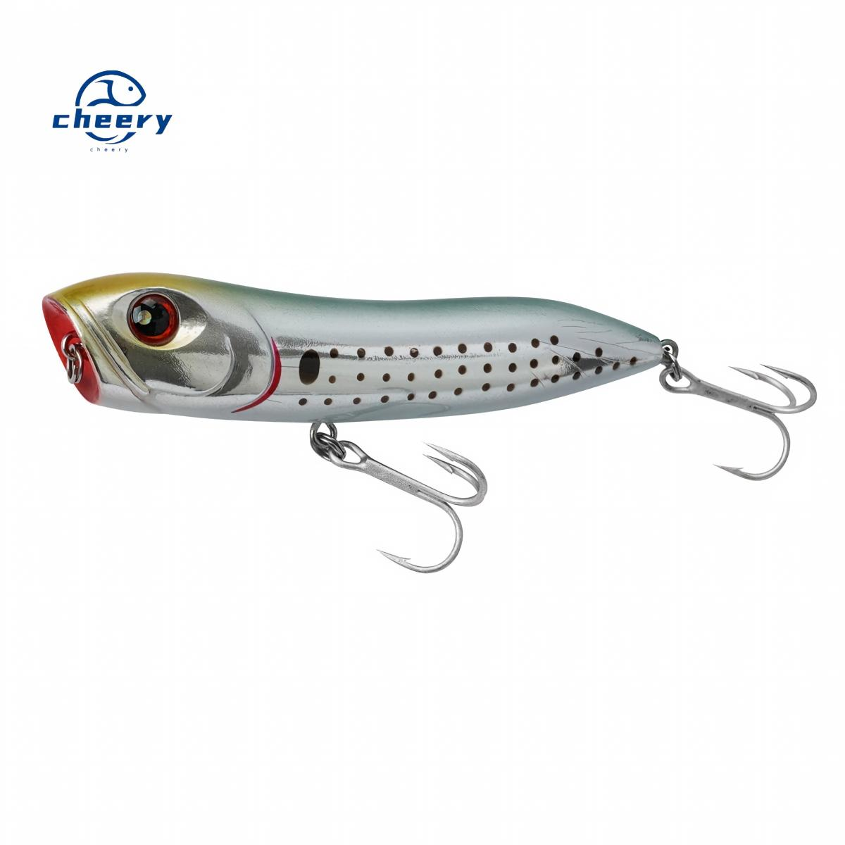 CHEERY Free Fishing Tackle Samples Top Water Jumping Surface Lure Big Mouth Pop Bass Artificial Lures · Original source photograph · specifications to confirm