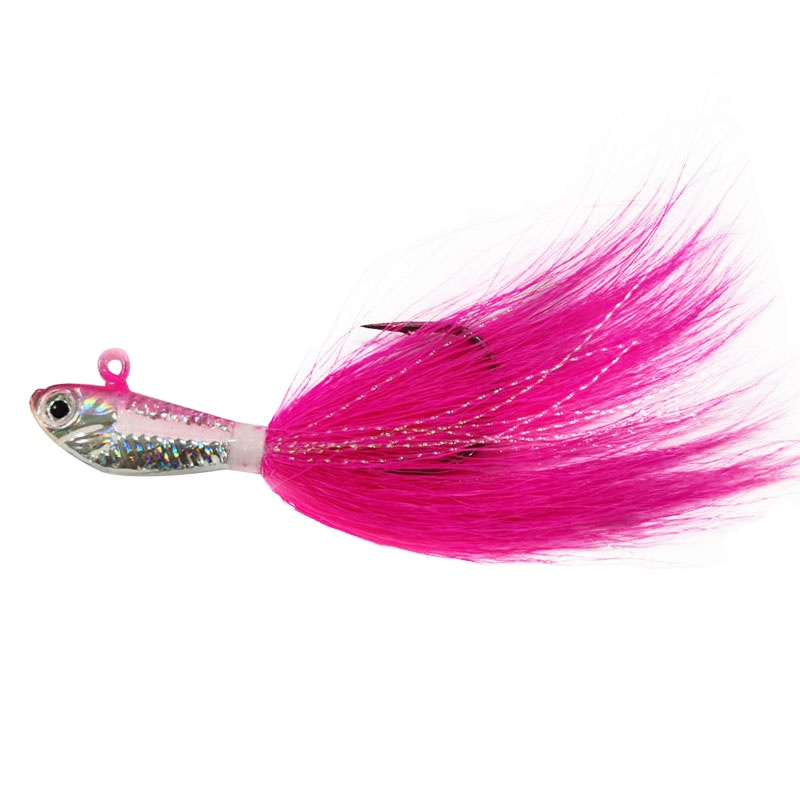 Wholesale 1oz Jig Head Bucktail Fishing Lures Black Wholesale White · Original source photograph · specifications to confirm