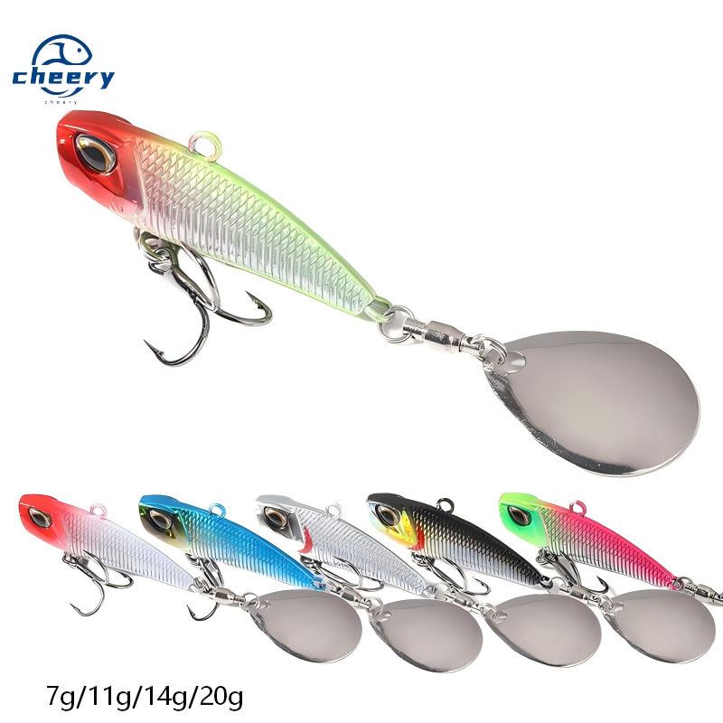 Cheery Rotating Sequins Metal Composite Suitable All Swimming Layers Long-distance Casting Lure Hooks Artificial Bait Bass · Original source photograph · specifications to confirm