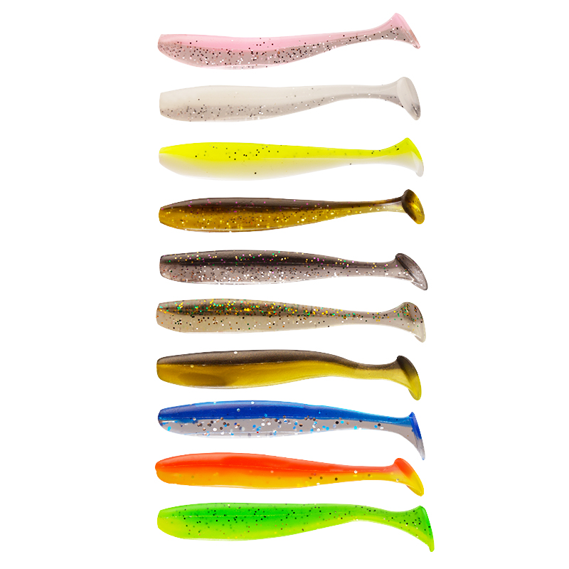 12cm Silicone PVC Saltwater Swimbait T-Tail Soft Bait Fishing Lure Double Color Worm Grub Paddle Tail Plastic · Original source photograph · specifications to confirm