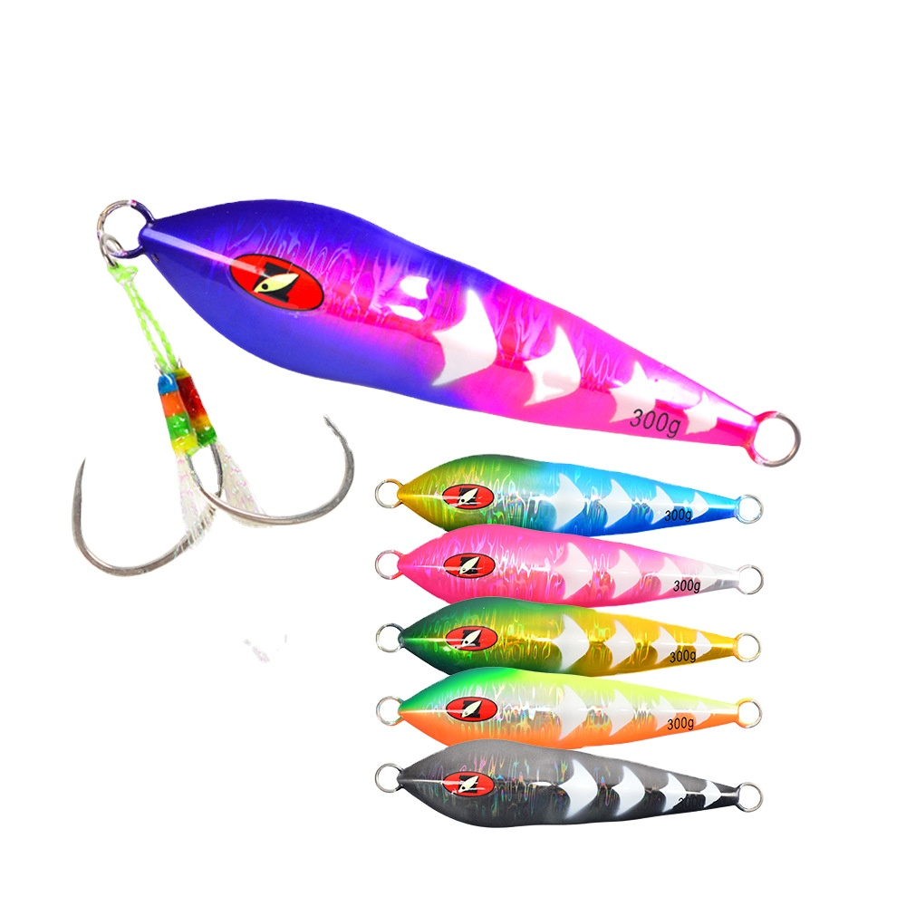 Lure Metal Jig Sea & Boat Fishing Luminous Bare Plate Fast-Sinking Bionic Boat-Shaped Without Hooks · Original source photograph · specifications to confirm
