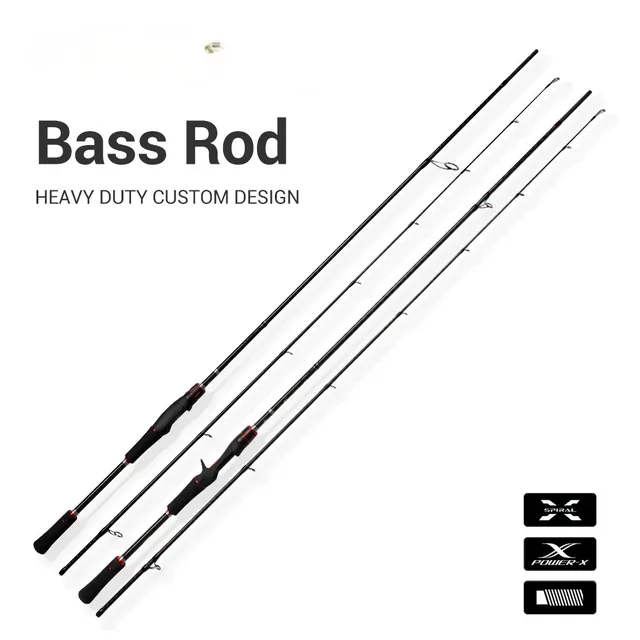 2-Section Carbon Fishing Rod Gun Straight Handles Hard Action Lure Fishing 2-3m Size Long-Range Quick Adjustment