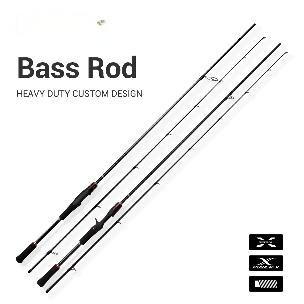 2-Section Carbon Fishing Rod Gun Straight Handles Hard Action Lure Fishing 2-3m Size Long-Range Quick Adjustment · Original source photograph · specifications to confirm