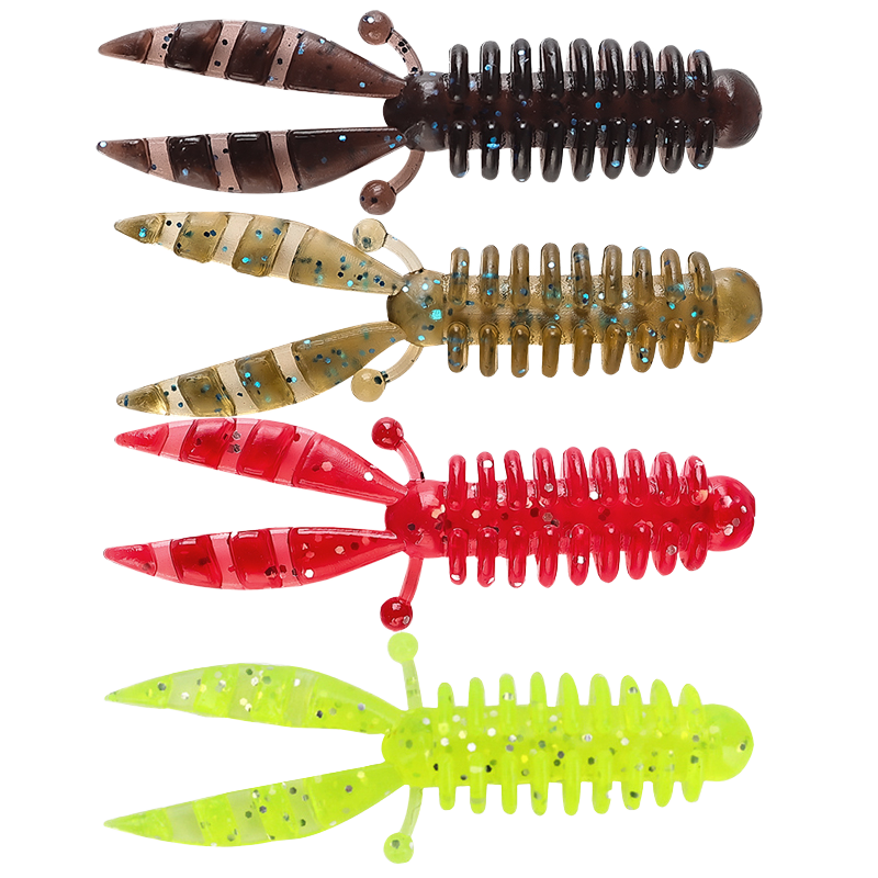 Palmer 55mm 1.9g PVC Soft Shrimp & Prawn Lure Bionic Crawfish Worm Bass Bait Without Hooks · Original source photograph · specifications to confirm