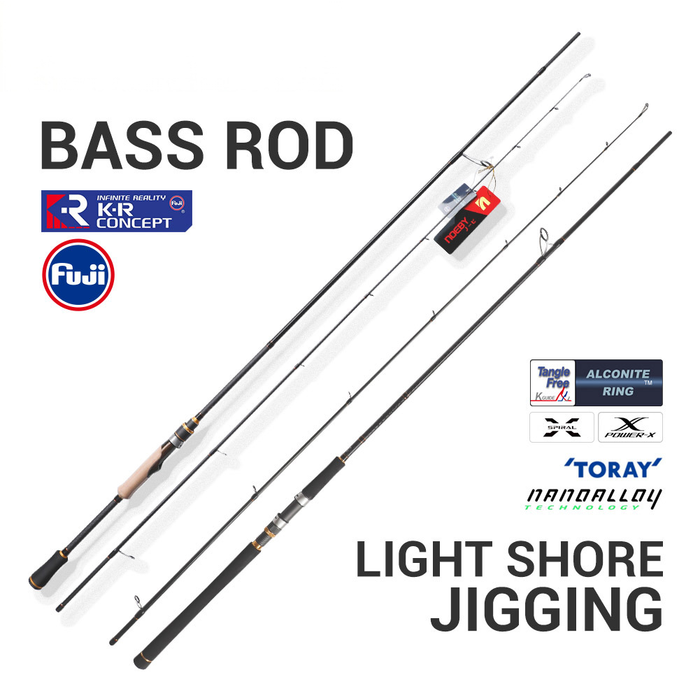 Manufacturer Wholesale Wuji A7 2 Sections 2-3m Carbon Lure Rod with Long-distance Casting Fuji Guide Rings Reel Seat · Original source photograph · specifications to confirm
