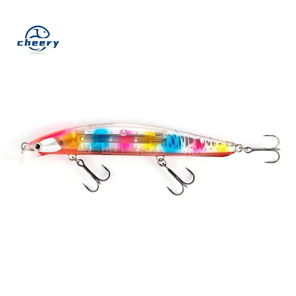 CHEERY Wholesale Cross-Border Live Bait Minnow Stainless Steel Dead-Float System Glitter 14cm/32g Saltwater Fishing Tackle · Original source photograph · specifications to confirm