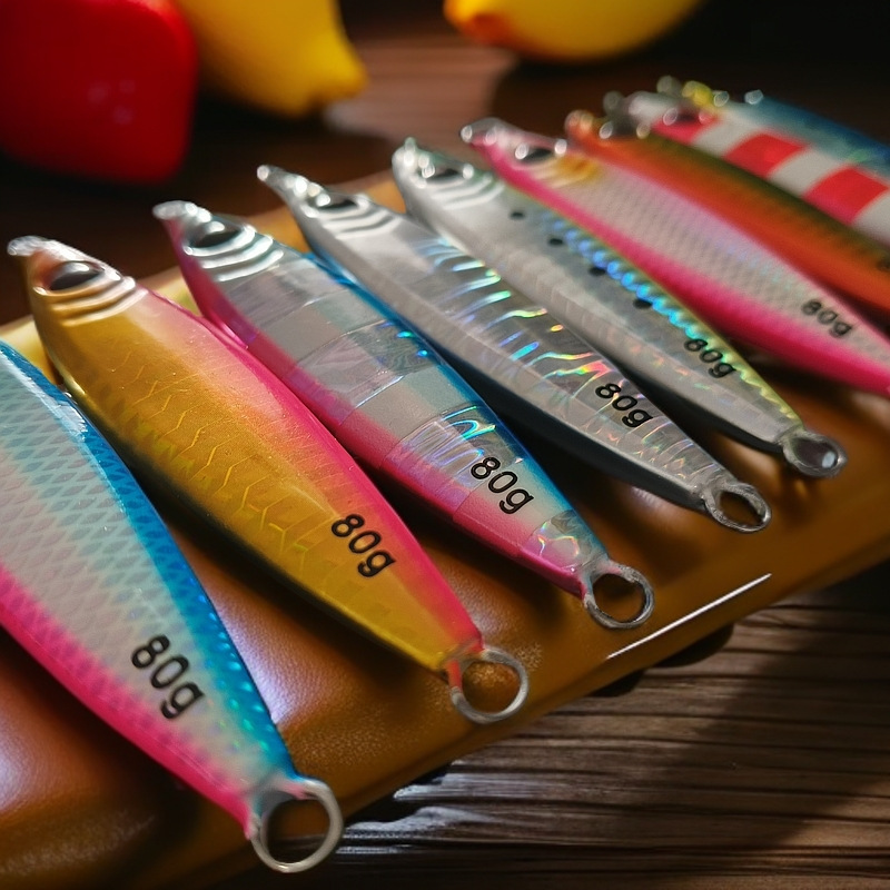 Iron Plate Bait Artificial Hard Bait for Mackerel Grouper Cod Hairtail-Sea Fishing Boat Fishing 60g 80g 100g · Original source photograph · specifications to confirm
