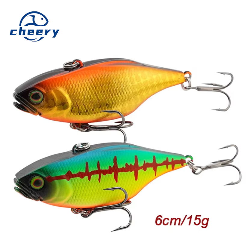 Cheery Vibe Lure Artificial 60mm Lipless Crankbait Sinking Vib Lure Hard Plastic Crank Bait Fishing Lure for Bass Trout · Original source photograph · specifications to confirm