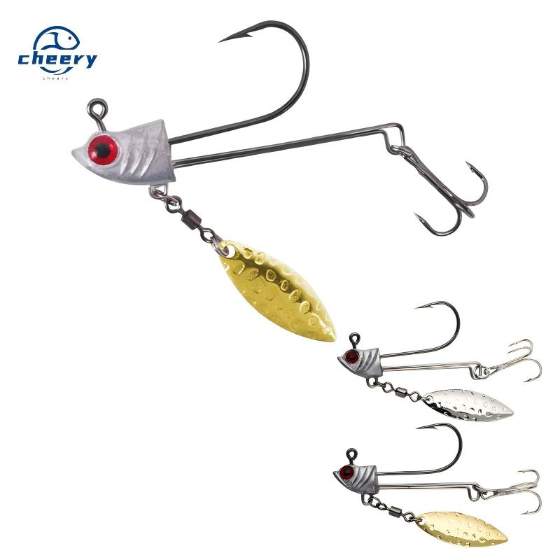 CHEERY 7-15g Stinger Overturned Hook Primary Color Lead Blood Groove Integrated Steel Wire Golden Noise Piece Ocean Boat Fishing · Original source photograph · specifications to confirm