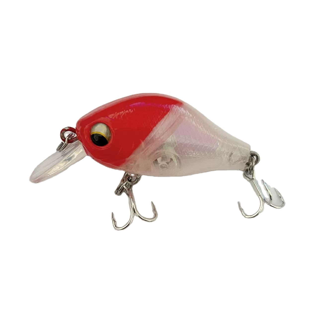 Five-and-a-Half-Inch Dull Tin Rock Fat Guy Hard Bait Three-Hook Plastic Simulation Bass Minnow Lure 8g Live Bait Fishing Gear · Original source photograph · specifications to confirm