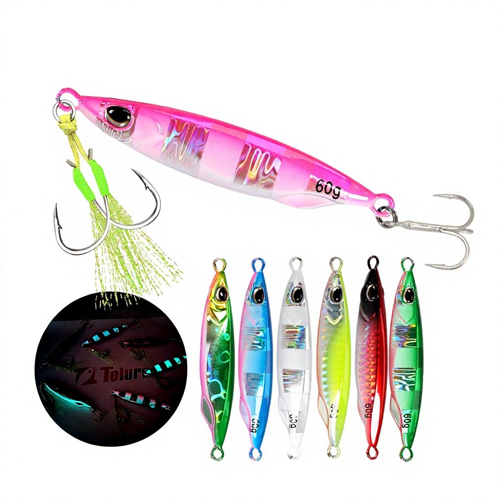 Metal Jig Artificial Hard Bait for Shore Casting Largemouth Bass-Sea Fishing Boat Use · Original source photograph · specifications to confirm