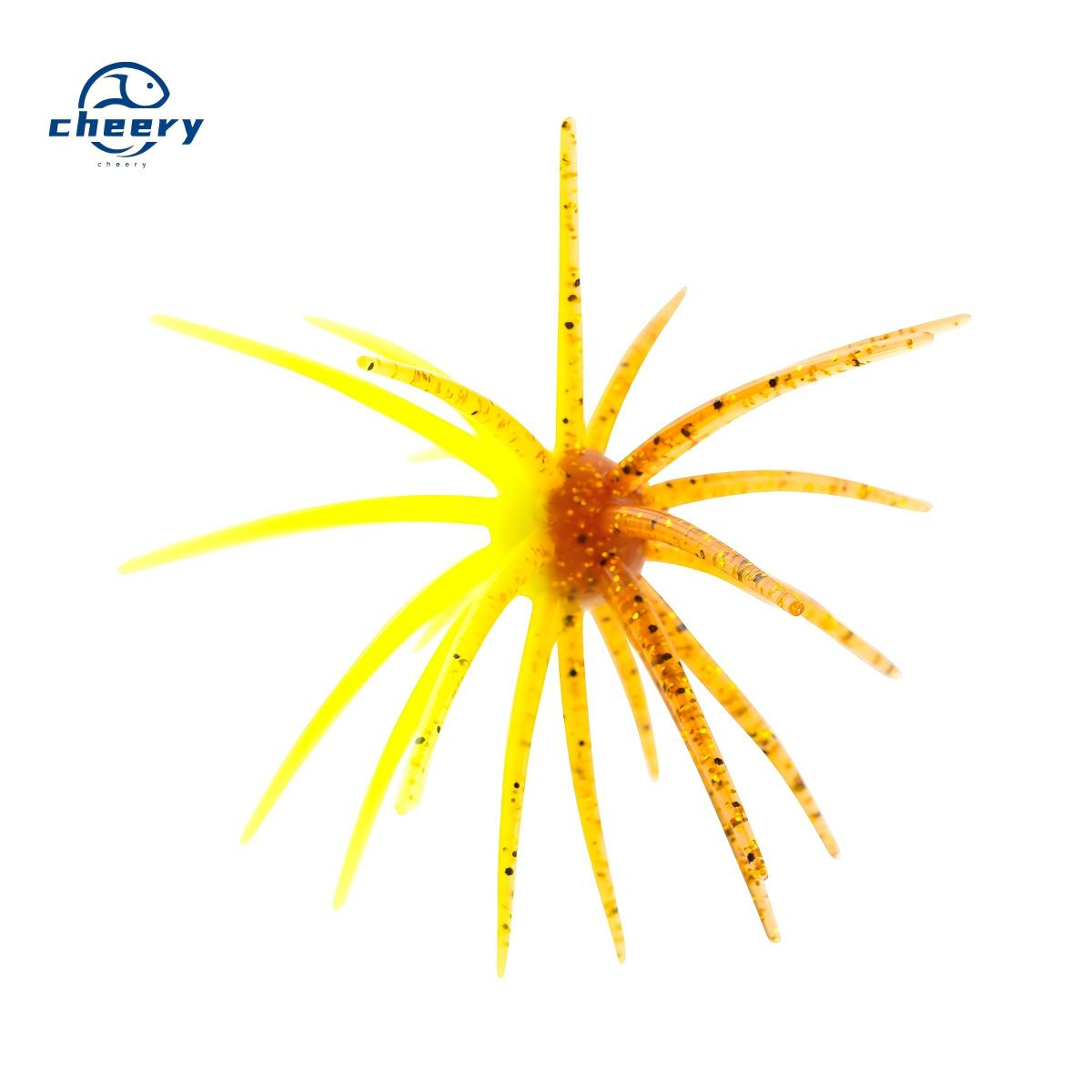 Cheery Sea Urchin Printed PVC Artificial Soft Bait for Topwater & Midwater Float Fishing Target Species Bass Snapper Marlin · Original source photograph · specifications to confirm