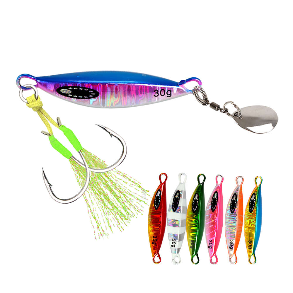 New Custom 60g Saltwater Lead Vertical Metal Jig Artificial Bait Fishing Jig Slow Pitch Jigging Lures for Salmon & Catfish · Original source photograph · specifications to confirm