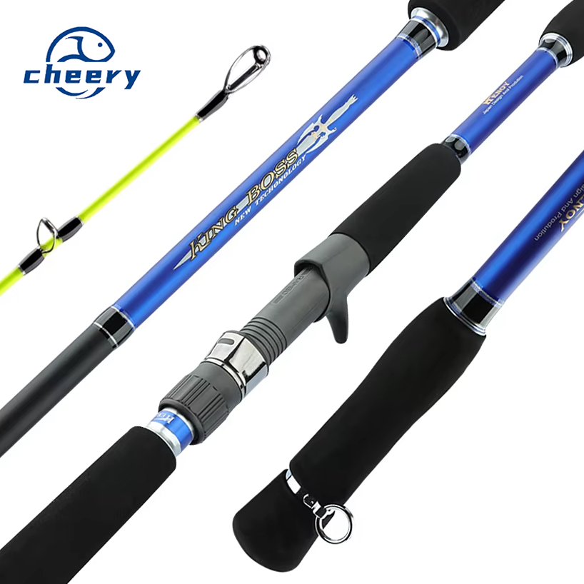 High Quality Carbon Fiber 1.8m-2.7m Heavy Boat Fishing Rod Trolling Fishing Rod Saltwater Spinning Fishing Jigging Rod · Original source photograph · specifications to confirm