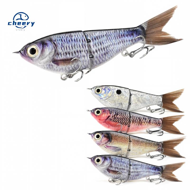 Cheery 120mm/17.5g ABS Plastic Hard Bait Live Bait Mini Two-section Sliding Realistic Fish Scale Simulation Artificial Lure · Original source photograph · specifications to confirm