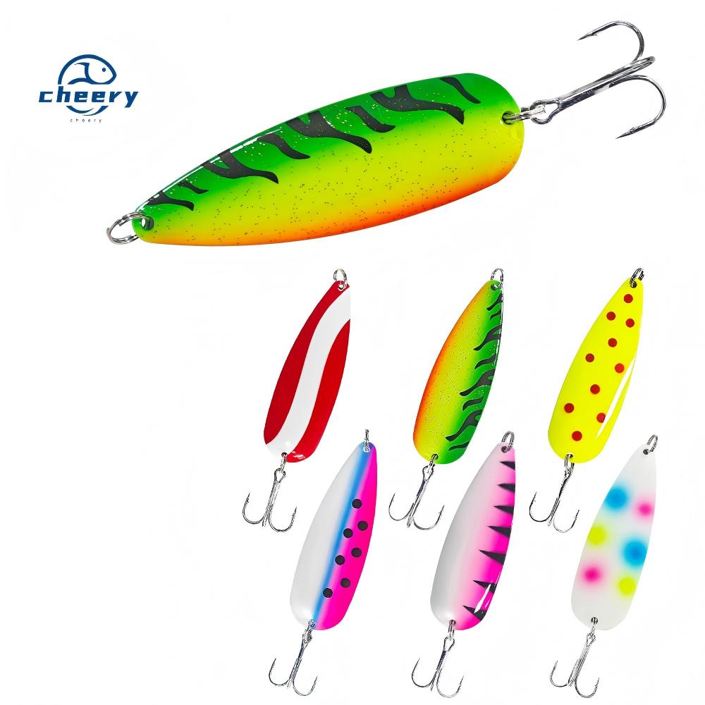 CHEERY 24G Spoon Lure Flash Wobble Vibration Long Casting Deep Diving Attracts Fish Trigger Bass PikeTrout Saltwater FreshWater · Original source photograph · specifications to confirm