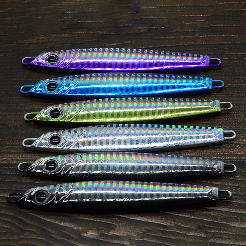 Iron Plate Lead Fish Lure 60 80g Long-Distance Cast Spanish Mackerel Bait Sea Fishing Bass Artificial Biomimetic Fishing · Original source photograph · specifications to confirm