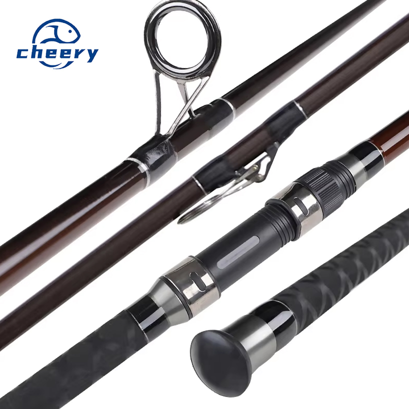 CHEERY 4.2 m Surf Follow Super Hard Long-distance Throwing Rod Three-section Carbon Anchor Fishing Rod Beach · Original source photograph · specifications to confirm