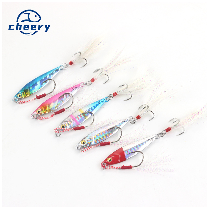 Cheery Hard Lead Metal Jigging Lure for Saltwater Ocean Boat Fishing Effective on Carp Bass Trout Species · Original source photograph · specifications to confirm