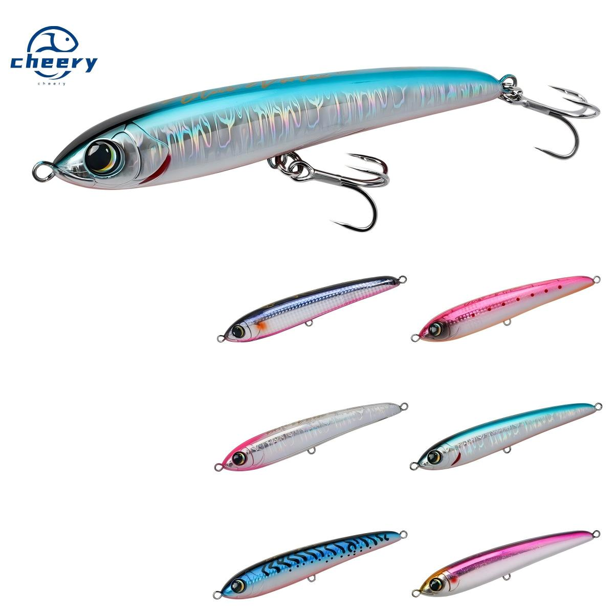 CHEERY Top Water Gt Popper Casting Stickbait Saltwater Casting Lure Floating Stickbait GT Pencil Lure · Original source photograph · specifications to confirm