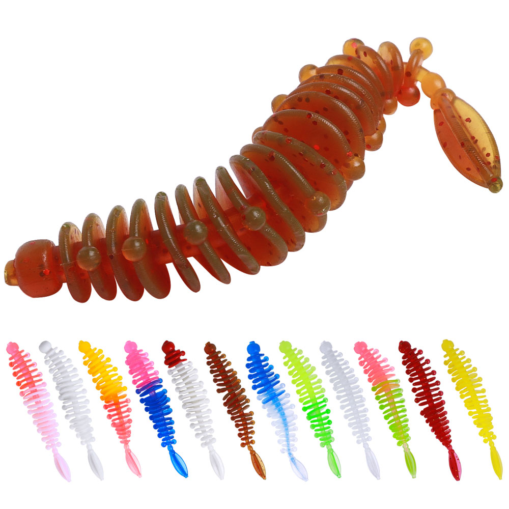 Wholesale for SO188 Printed ABS Artificial Worm Baits 6cm 1.1g 1pc/Bag for Sea Fishing Lake Stream Bottom/Top/Midwater Lures · Original source photograph · specifications to confirm