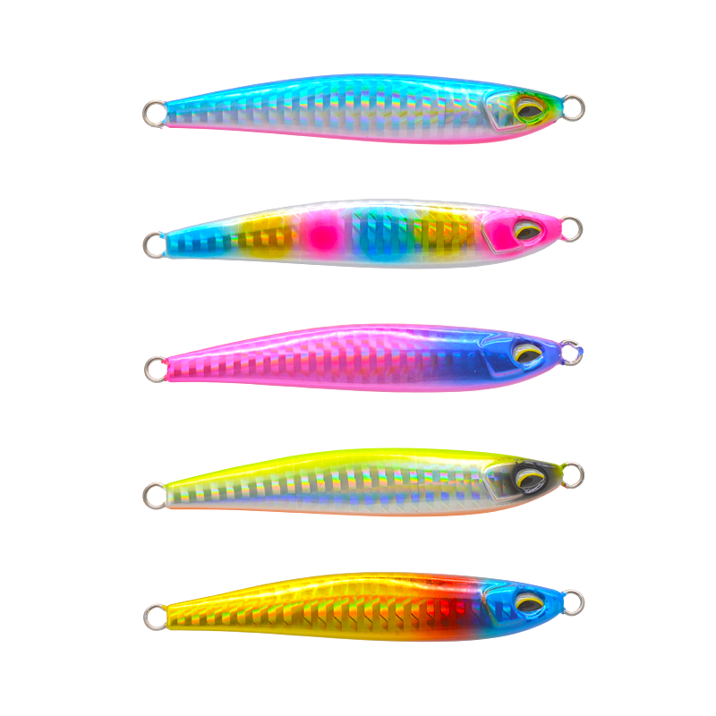 CHEERY RTS-308 20g-60g Vertical Jig Metal Artificial Hard Bait Jigging Lure Sardine Shape Various Colors · Original source photograph · specifications to confirm