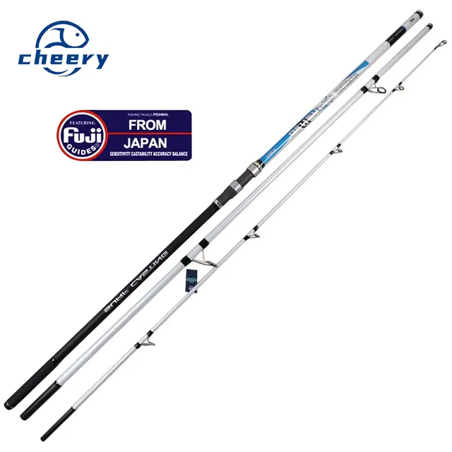 4.2m/4.5m FUJI Parts Long Casting Surf Fishing Rod 3 Sections 30t Carbon Fiber Surf Rod Sea Fishing Rod Pole
