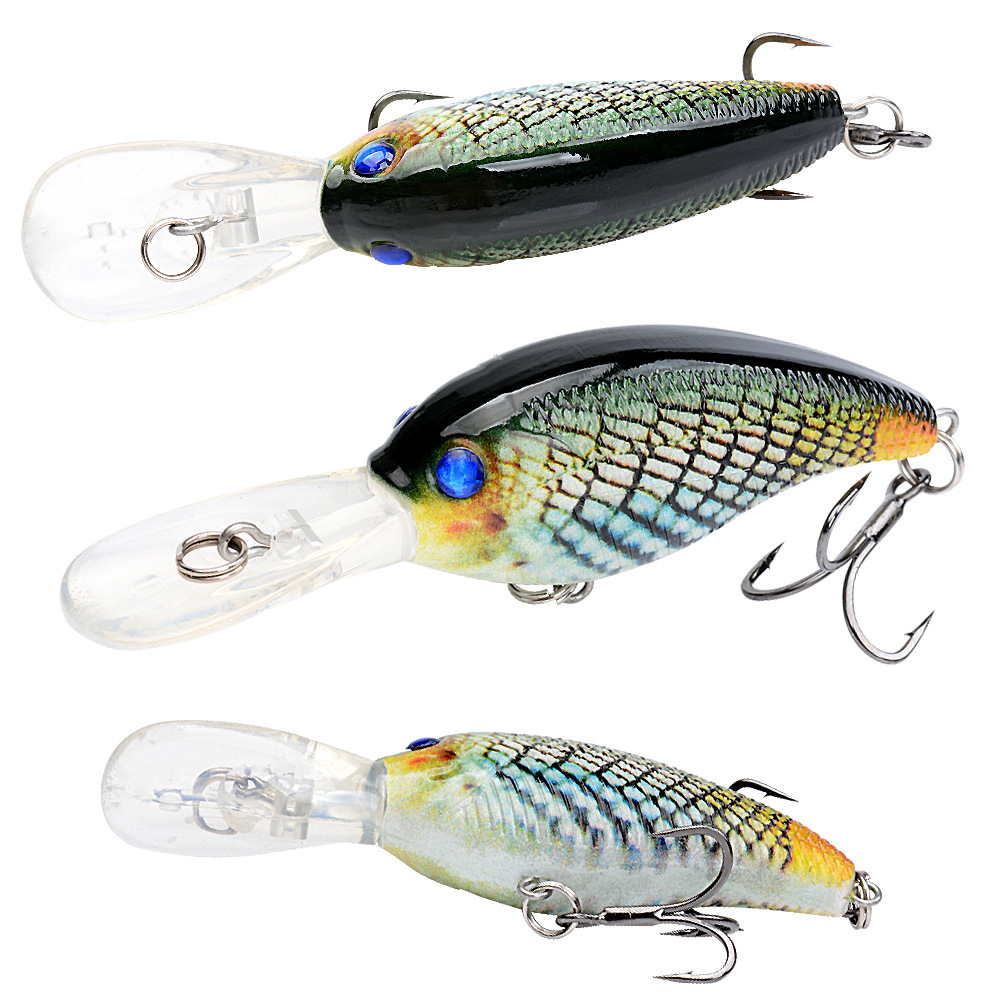 NEWMAJOR 10.5g/8.8cm Floating Hard Lure ABS Plastic Water Crank with Sound Beads for Species in River Lake Stream · Original source photograph · specifications to confirm