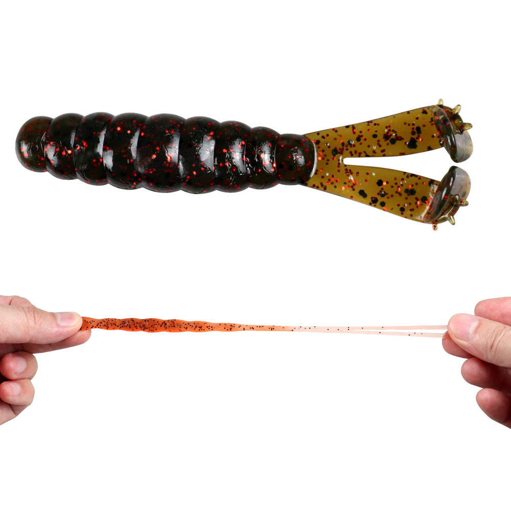JOHNCOO New Arrival Fishing Lure Double Paddle Tail TPR Material Fishing Lure Shad Lure Swim Soft Bait Artificial Baits · Original source photograph · specifications to confirm