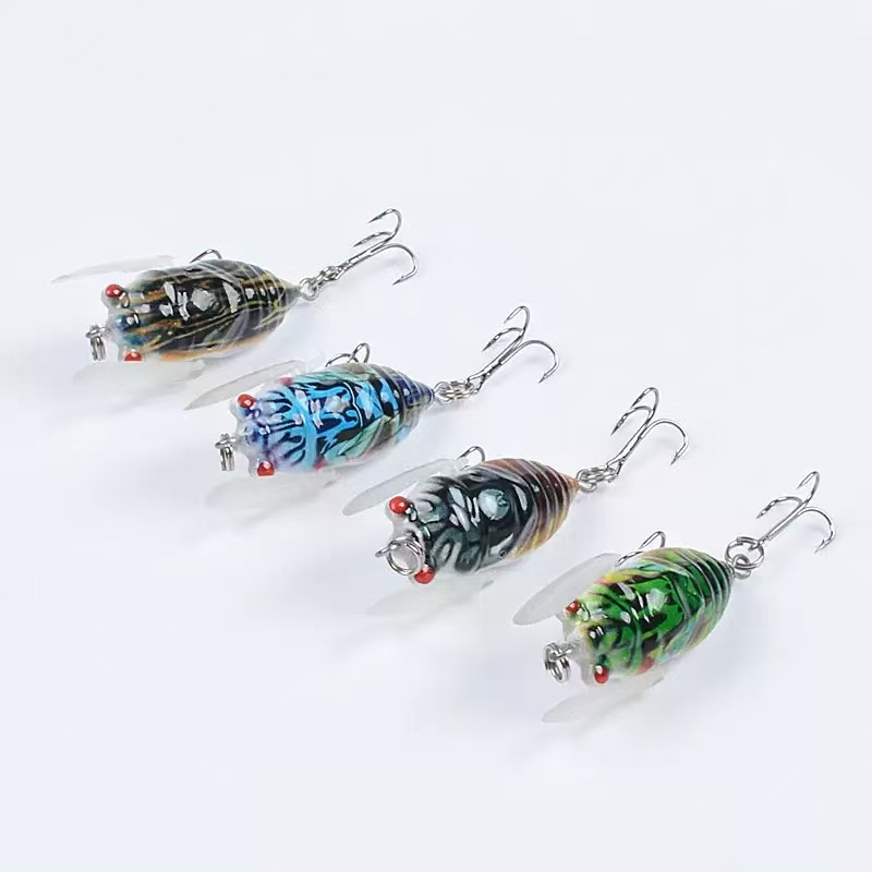 Cicada Lifelike Topwater Fishing Lures Popper Topwater Lure for Bass Hard Plastic Bass Fishing Lure · Original source photograph · specifications to confirm