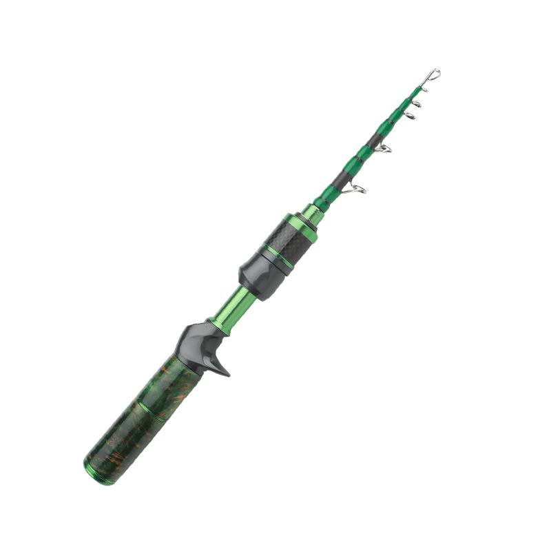 Magic Hunter Flower Bird Fish Telescopic Horse Mouth Rod Natural Solid Wood Handle Luya Fishing Rod Micro-object White Strip · Original source photograph · specifications to confirm