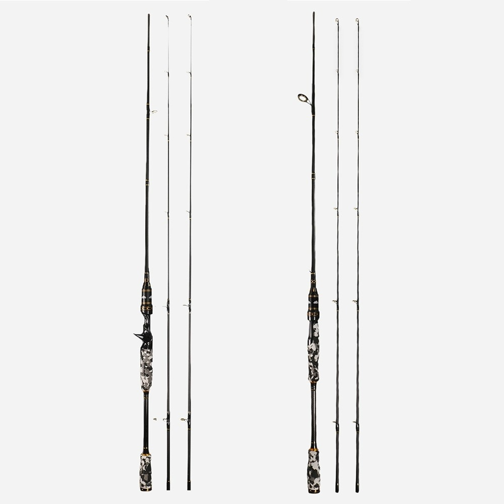 Camouflage Handle Double Tip M/MH Universal Freshwater Lake Spinning Lure Fishing Rod Carbon Fiber Stock Wholesale · Original source photograph · specifications to confirm