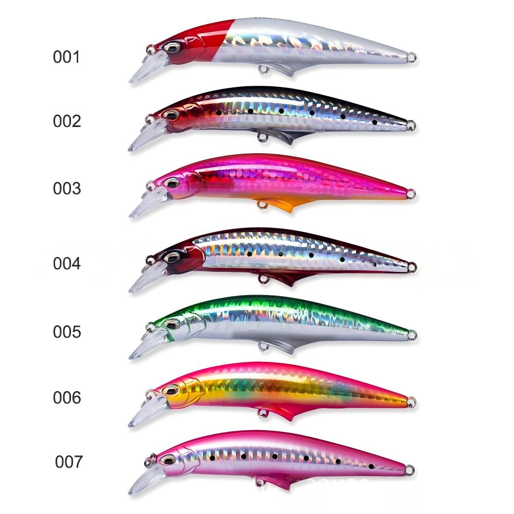 CHEERY New-style Quivering Minnow Sinking Lure Featuring Ultra-long-cast Laser-finish Deep-diving Action Stainless Steel · Original source photograph · specifications to confirm