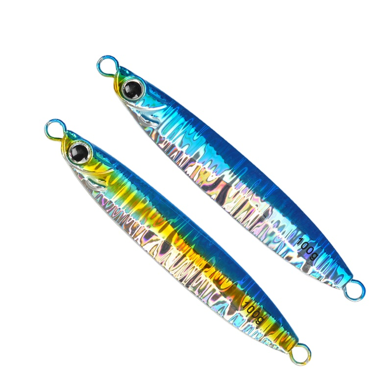 Japanese-Style Laser 60g 100g Iron Plate Lure Boat Fishing Sea Fishing Artificial Hard Bait Lead Fish Mackerel/Barracuda Bait · Original source photograph · specifications to confirm