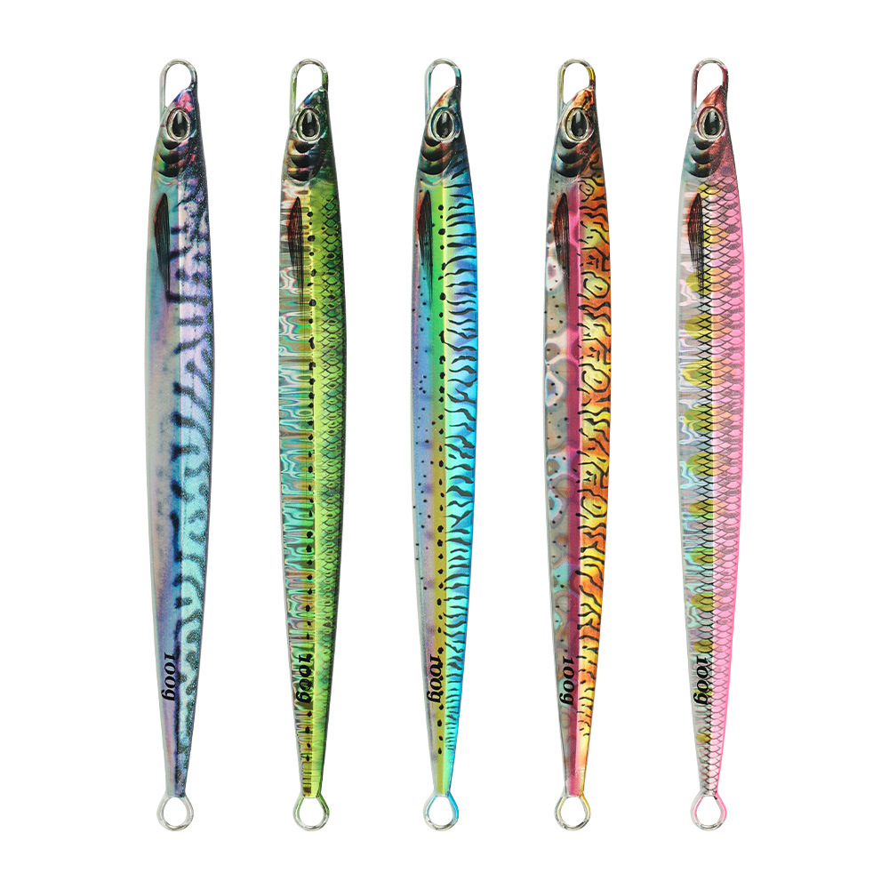 Deep Sea Speed Sinking 80g 100g Jigging Metal Saltwater Fishing Lure 3D Printed Mackerel Vertical Jig Lure · Original source photograph · specifications to confirm