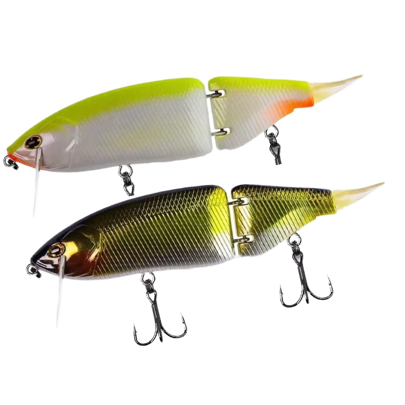 Floating Multi-Joint Trolling & Gliding Hard Minnow, Double Jointed Fishing Lure, 165mm / 135mm · Original source photograph · specifications to confirm
