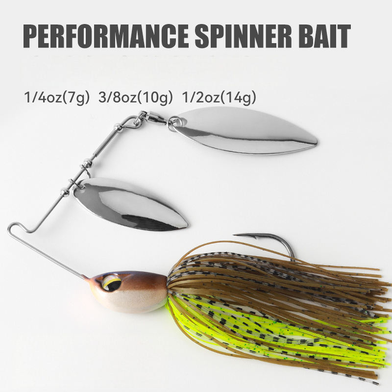 High-Speed Composite Spinnerbait Lure, 7g-14g, Buzz Bait for Bass Fishing · Original source photograph · specifications to confirm