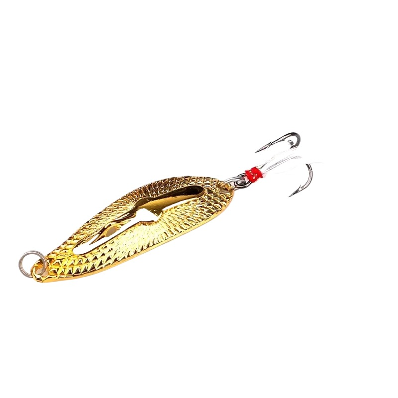 Cheery Stainless Steel 5G/7G/10.5G/14G Leech Metal Spoon Bait Feather Hook for Bass Fishing Ice Fishing Spinner Bait Technique · Original source photograph · specifications to confirm