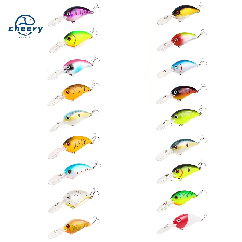 Cheery Hot Sale 10cm 14g Artificial Hard Plastic Crankbait Deep Diving Wobbler Fishing Lures for Carp Hooks Long Tongue Board · Original source photograph · specifications to confirm