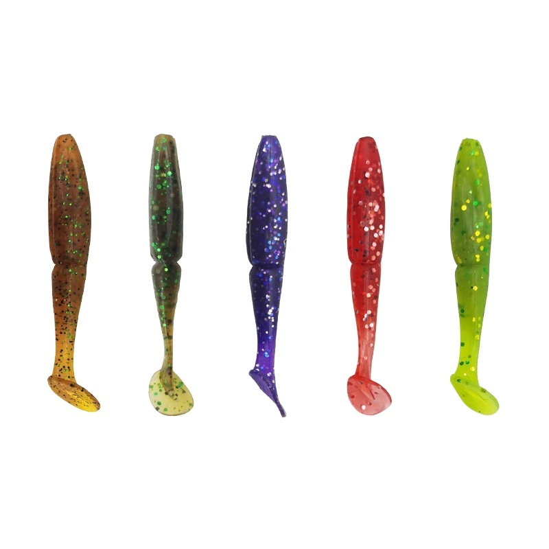 Factory Direct Supply T-Tail Soft Bait Lure Long-Cast Fishing Lure for Bass 10-Piece Pack · Original source photograph · specifications to confirm