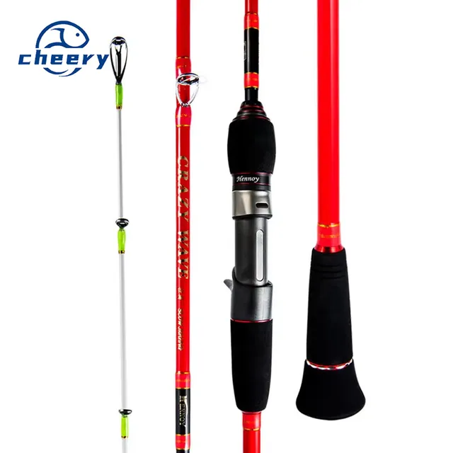 CHEERY Bassmaster High Carbon 1.8m Slow Jigging Fishing Rod Saltwater Spinning Bait Casting Fishing Rod Pole