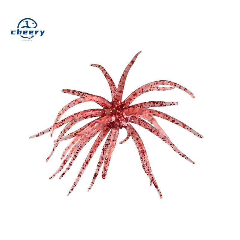 CHEERY Cross-border Lure Fishing Floating Sea Urchin Soft Worm TPE Plastic Artificial Bait Bass-Bulk Pack · Original source photograph · specifications to confirm